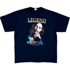 Bob Marley One Love Legend Cozumel Mexico Vintage Graphic T-Shirt, Men's XL